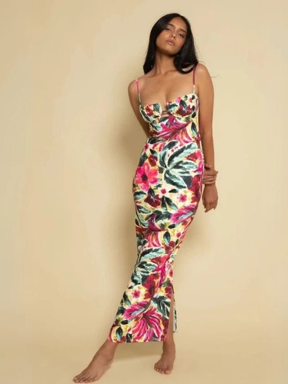 MONTCE - Petal Slip Dress in Isla Floral - Size XS - Picture 3 of 8